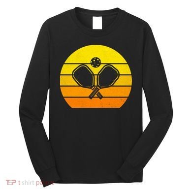 Vintage Retro Pickleball Long Sleeve Shirt