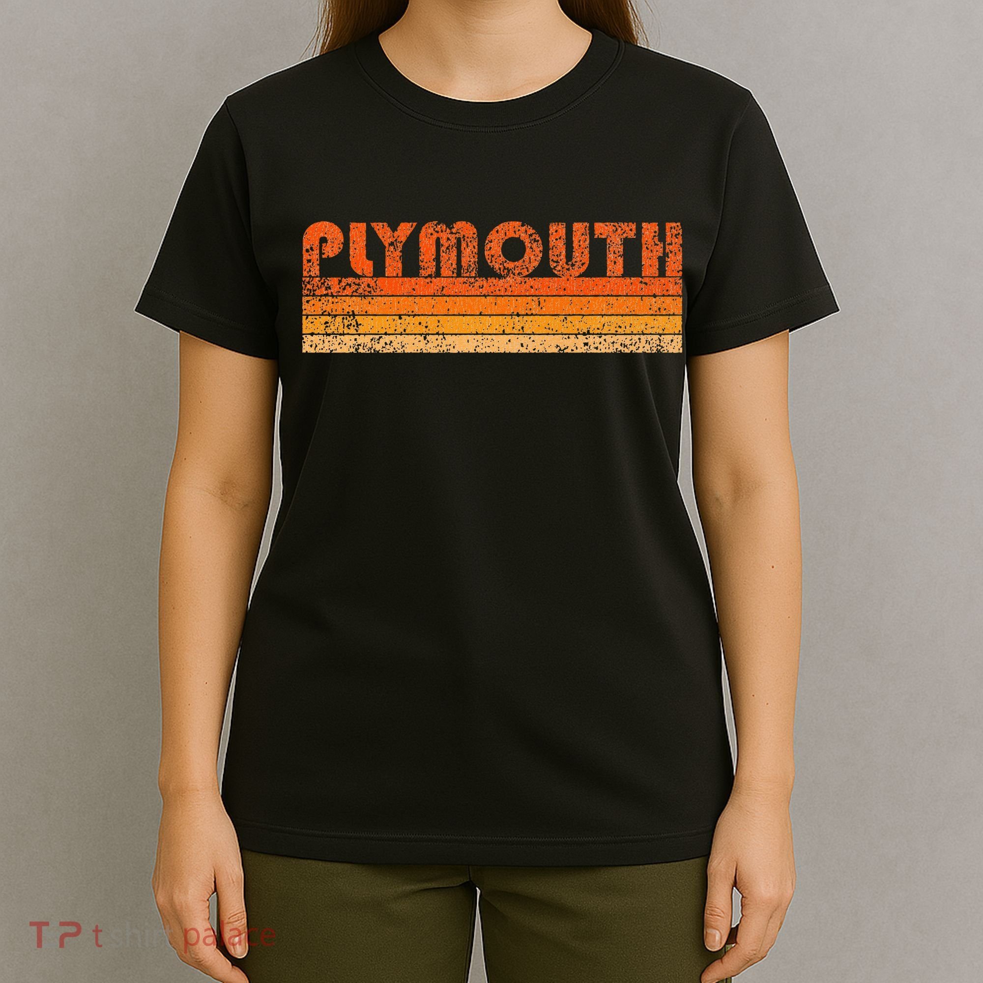 Vintage Retro Plymouth MA T-Shirt