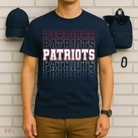 Vintage Retro Patriots Football  T-Shirt thumb 6
