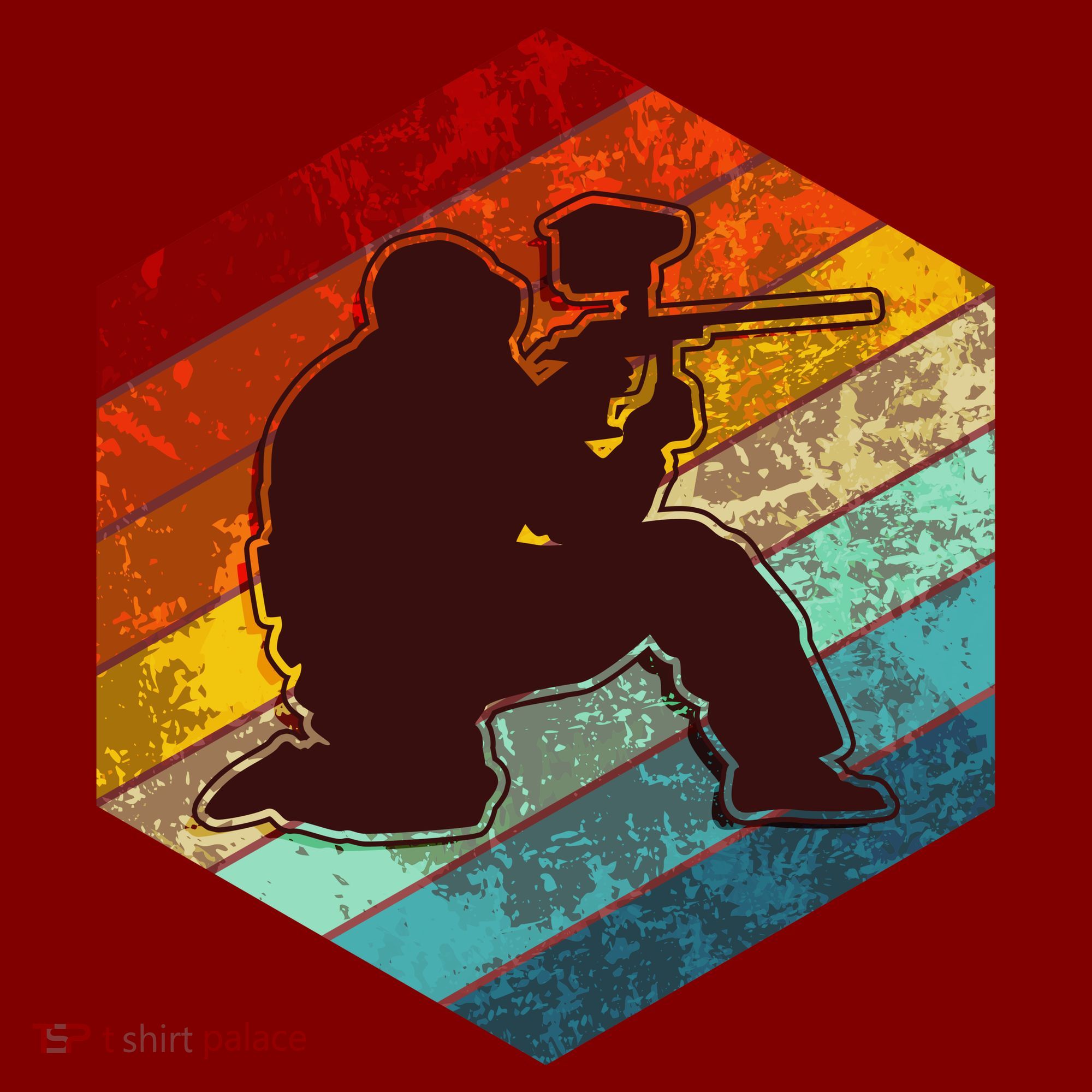 Vintage Retro Paintballer T-Shirt