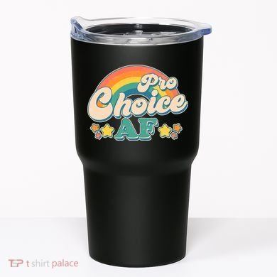 Vintage Retro Pro Choice AF Star Rainbow Tumbler