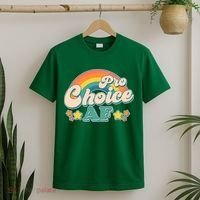 Vintage Retro Pro Choice AF Star Rainbow T-Shirt thumb 2