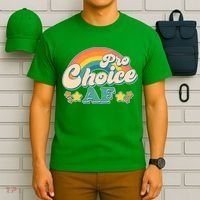 Vintage Retro Pro Choice AF Star Rainbow T-Shirt thumb 6