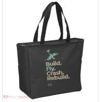 Vintage RC Plane Build Fly Crash Rebuild Airplane Tote Bag thumb 2