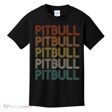 Vintage Retro Pitbull Kids T-Shirt