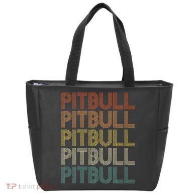 Vintage Retro Pitbull Tote Bag