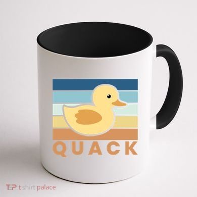 Vintage Retro Quack Rubber Duck Gift Coffee Mug back