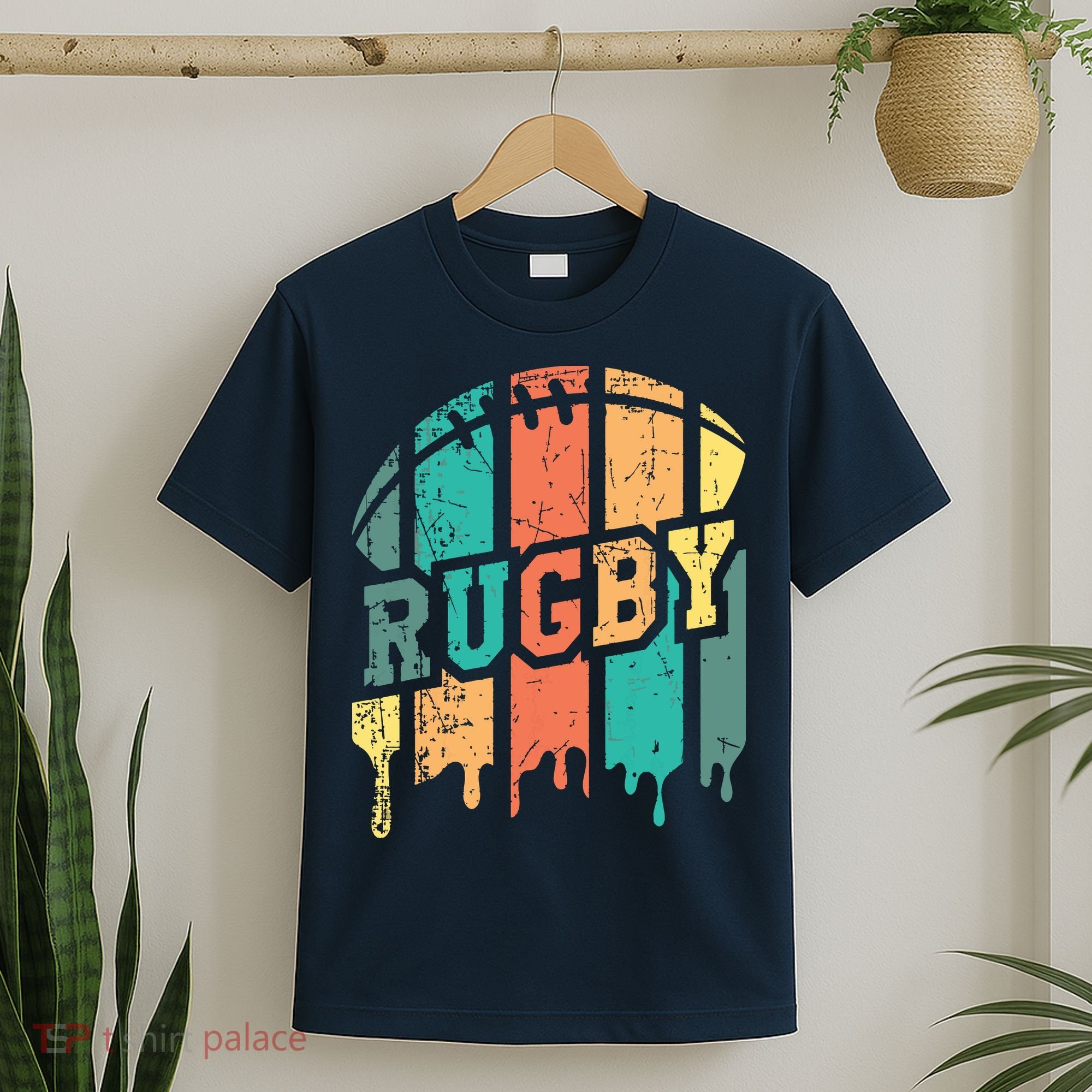 Vintage Retro Rugby Player Rugby Fan Rugby Coach T-Shirt
