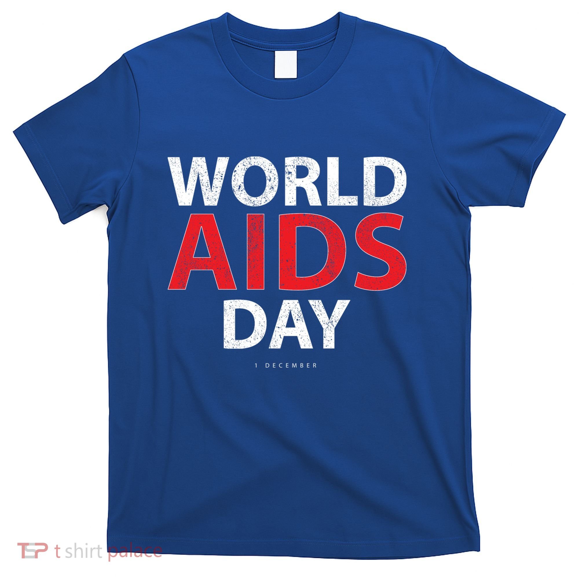 Vintage Red Ribbon World Aids Day Funny Gift T-Shirt