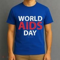 Vintage Red Ribbon World Aids Day Funny Gift T-Shirt thumb 3