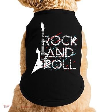 Vintage Retro Rock And Roll Doggie Tank