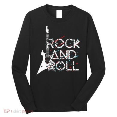 Vintage Retro Rock And Roll Long Sleeve Shirt