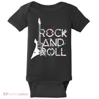 Vintage Retro Rock And Roll Baby Bodysuit