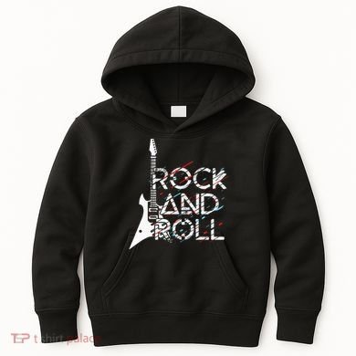 Vintage Retro Rock And Roll Kids Hoodie