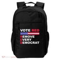 Vote Red Remove Every Democrat Conservatives Pro Republican Backpack thumb 0