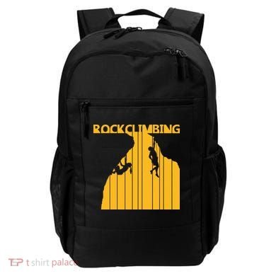 Vintage Retro Rock Climbing Gift Backpack