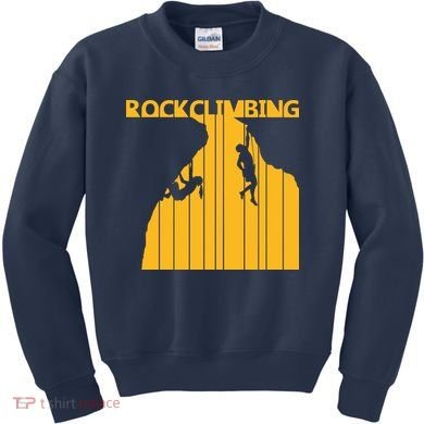 Vintage Retro Rock Climbing Gift Kids Sweatshirt