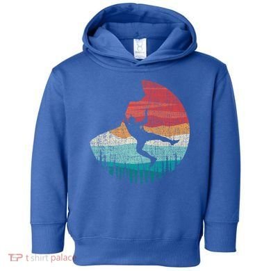 Vintage Retro Rock Climber And Rock Climbing Gift Toddler Hoodie