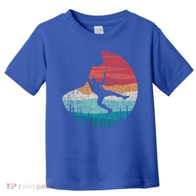 Vintage Retro Rock Climber And Rock Climbing Gift Toddler T-Shirt