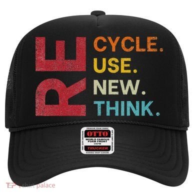 Vintage Recycle Reuse Renew Rethink Earth Day Environmental Hat