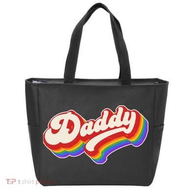 Vintage Retro Rainbow Daddy Tote Bag