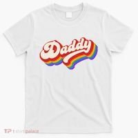 Vintage Retro Rainbow Daddy T-Shirt thumb 0