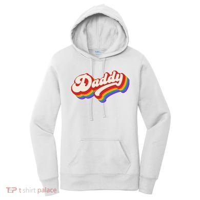 Vintage Retro Rainbow Daddy Women's Hoodie