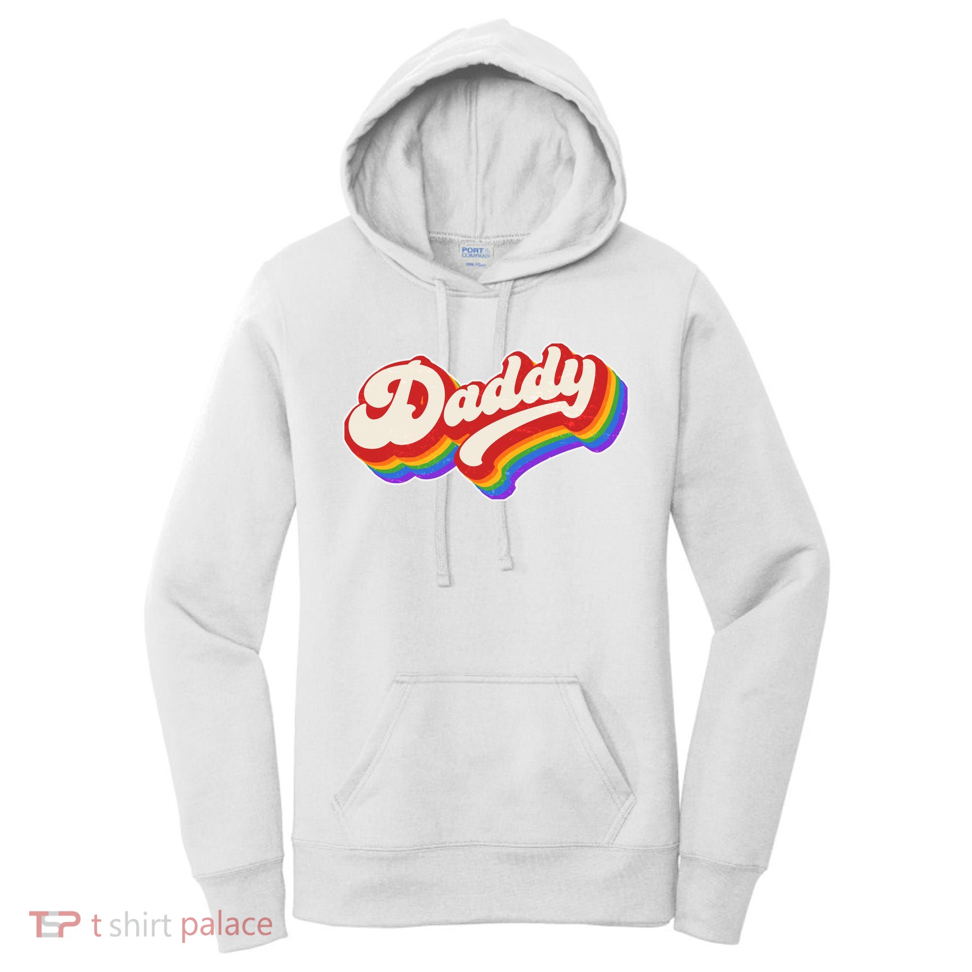 Vintage Retro Rainbow Daddy Women's Hoodie