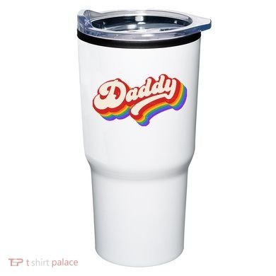 Vintage Retro Rainbow Daddy Tumbler