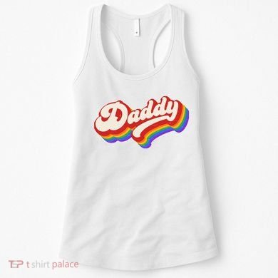 Vintage Retro Rainbow Daddy Women's Tank Top