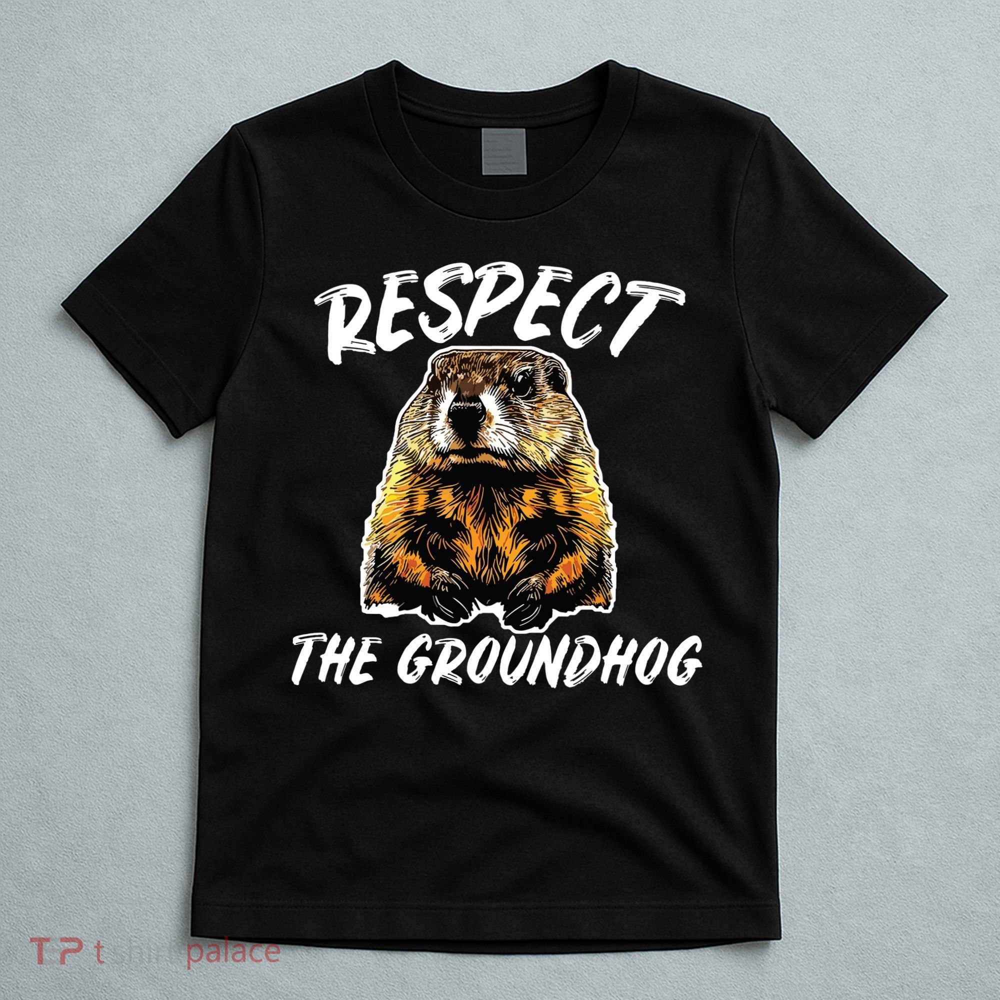 Vintage Retro Respect The Groundhog Holiday T-Shirt