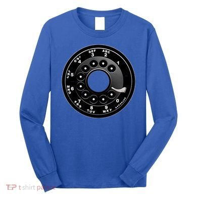 Vintage Retro Rotary Phone Dial Long Sleeve Shirt