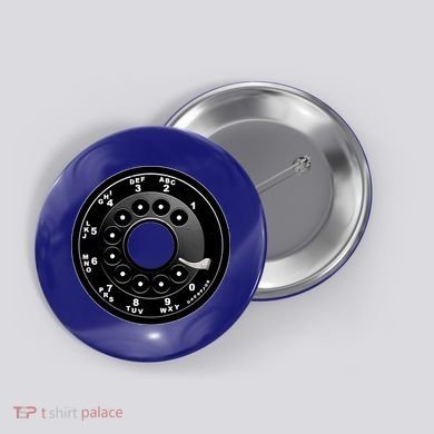 Vintage Retro Rotary Phone Dial Button