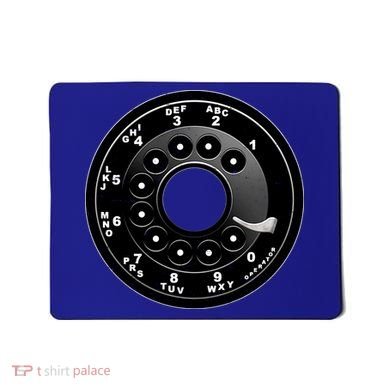 Vintage Retro Rotary Phone Dial Mousepad