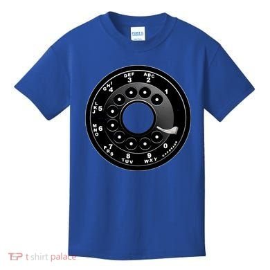 Vintage Retro Rotary Phone Dial Kids T-Shirt