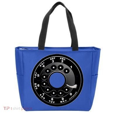Vintage Retro Rotary Phone Dial Tote Bag