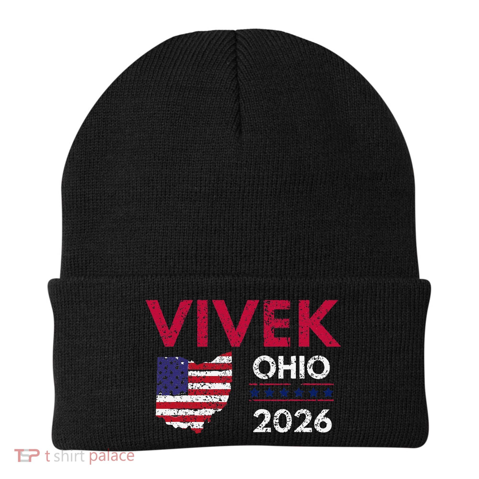 Vivek Ramaswamy Retro Grunge Vivek Governor Of Ohio 2026 Beanie
