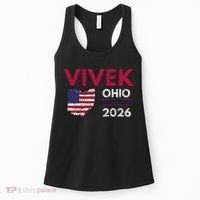 Vivek Ramaswamy Retro Grunge Vivek Governor Of Ohio 2026 Women's Tank Top thumb 0