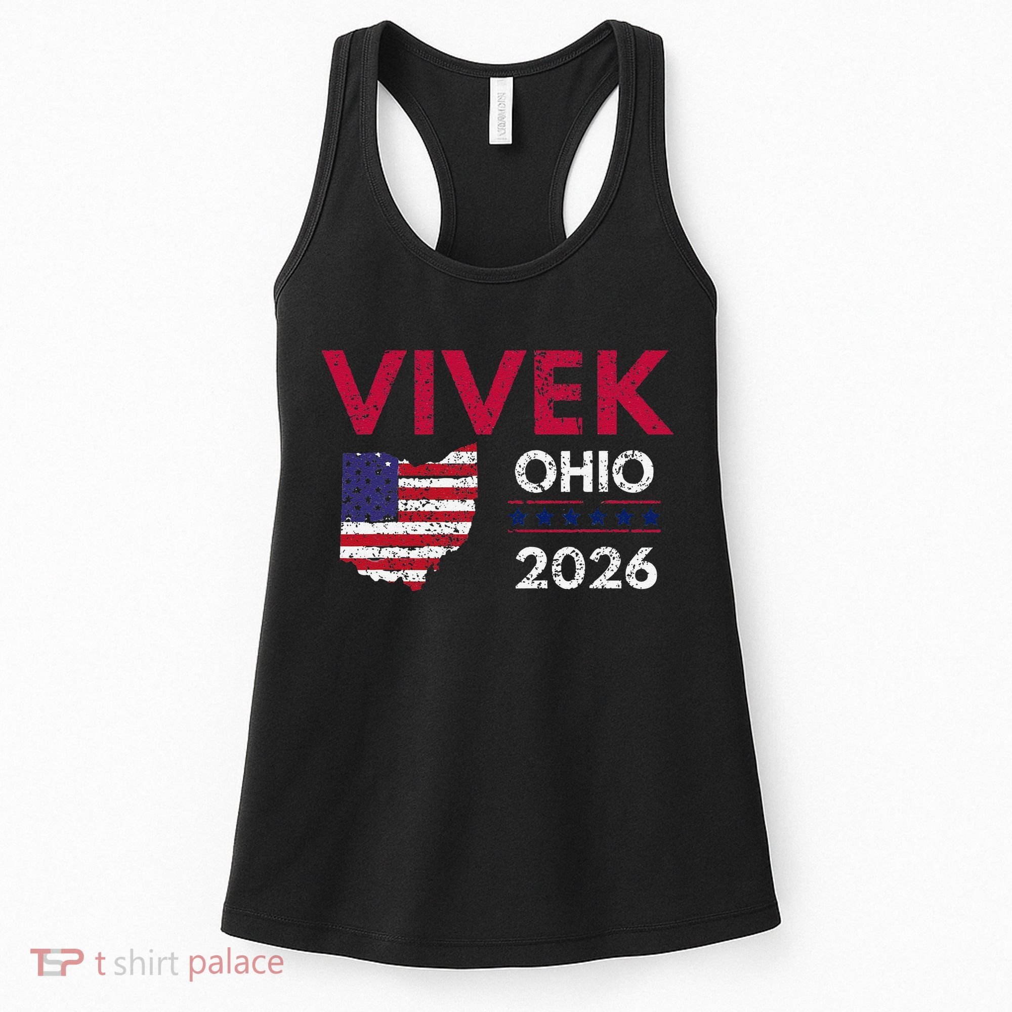 Vivek Ramaswamy Retro Grunge Vivek Governor Of Ohio 2026 Women's Tank Top
