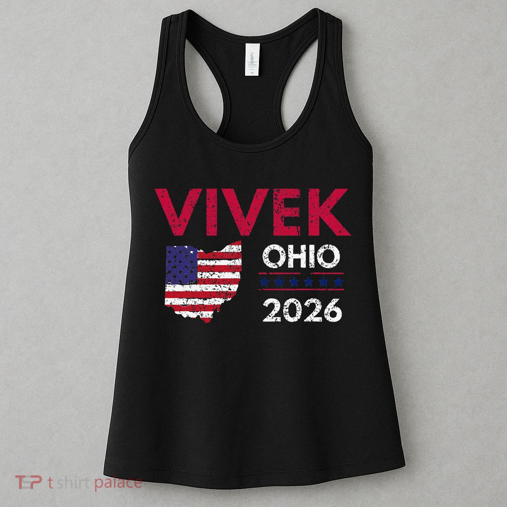 Vivek Ramaswamy Retro Grunge Vivek Governor Of Ohio 2026 Women's Tank Top