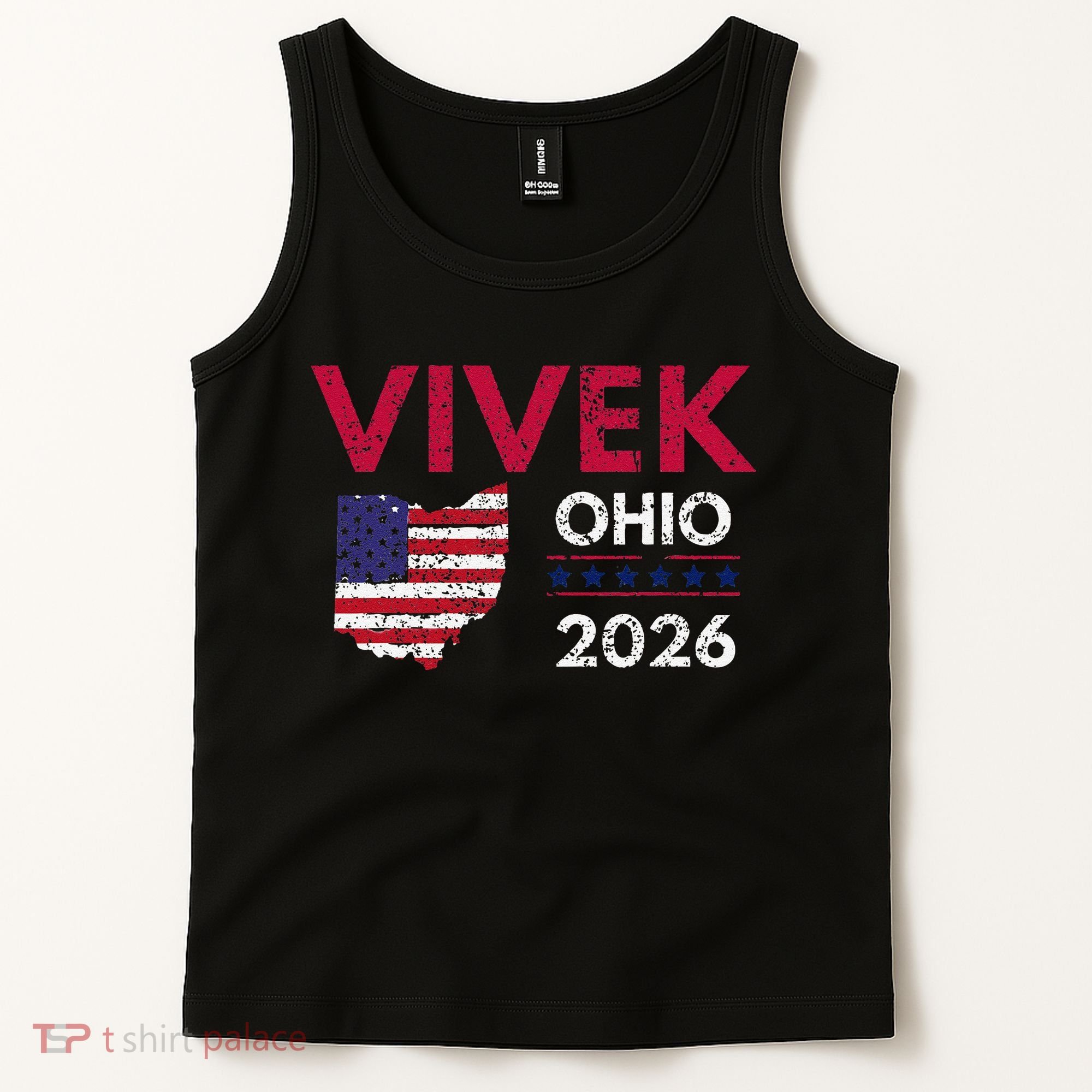 Vivek Ramaswamy Retro Grunge Vivek Governor Of Ohio 2026 Tank Top
