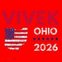 Vivek Ramaswamy Retro Grunge Vivek Governor Of Ohio 2026 Santa Hat thumb 1