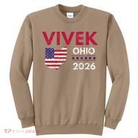 Vivek Ramaswamy Retro Grunge Vivek Governor Of Ohio 2026 Sweatshirt thumb 0