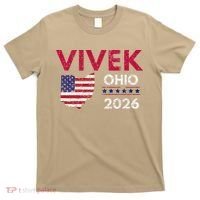 Vivek Ramaswamy Retro Grunge Vivek Governor Of Ohio 2026 T-Shirt thumb 0