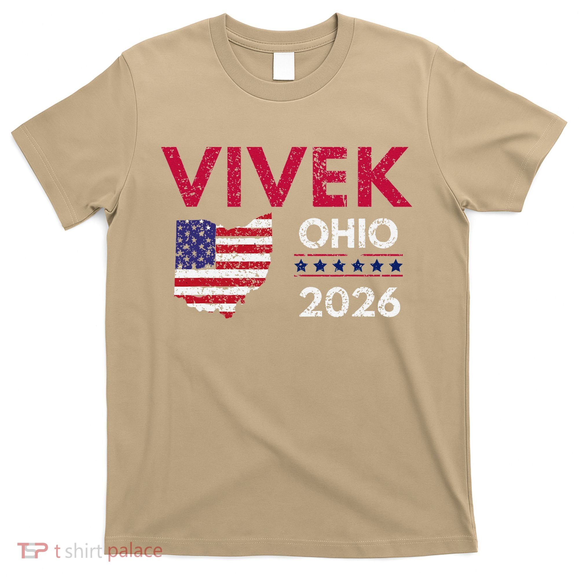 Vivek Ramaswamy Retro Grunge Vivek Governor Of Ohio 2026 T-Shirt