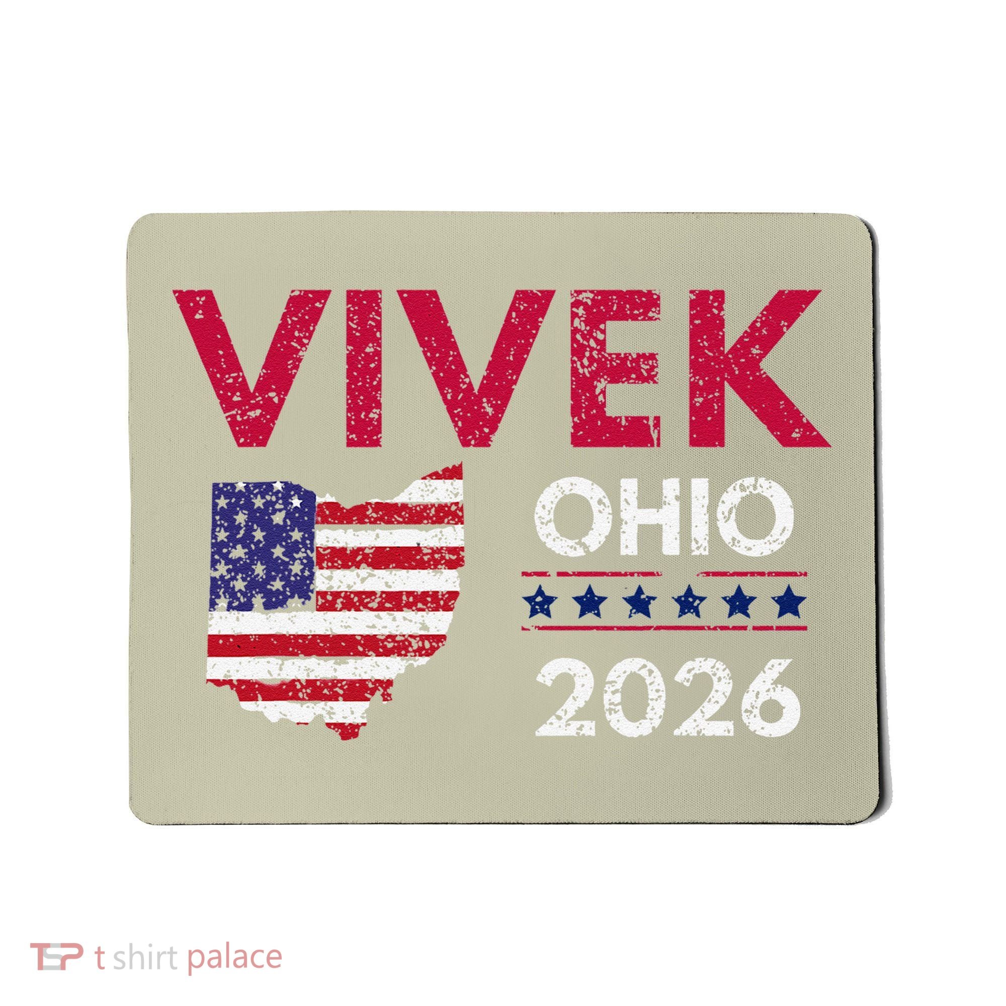 Vivek Ramaswamy Retro Grunge Vivek Governor Of Ohio 2026 Mousepad