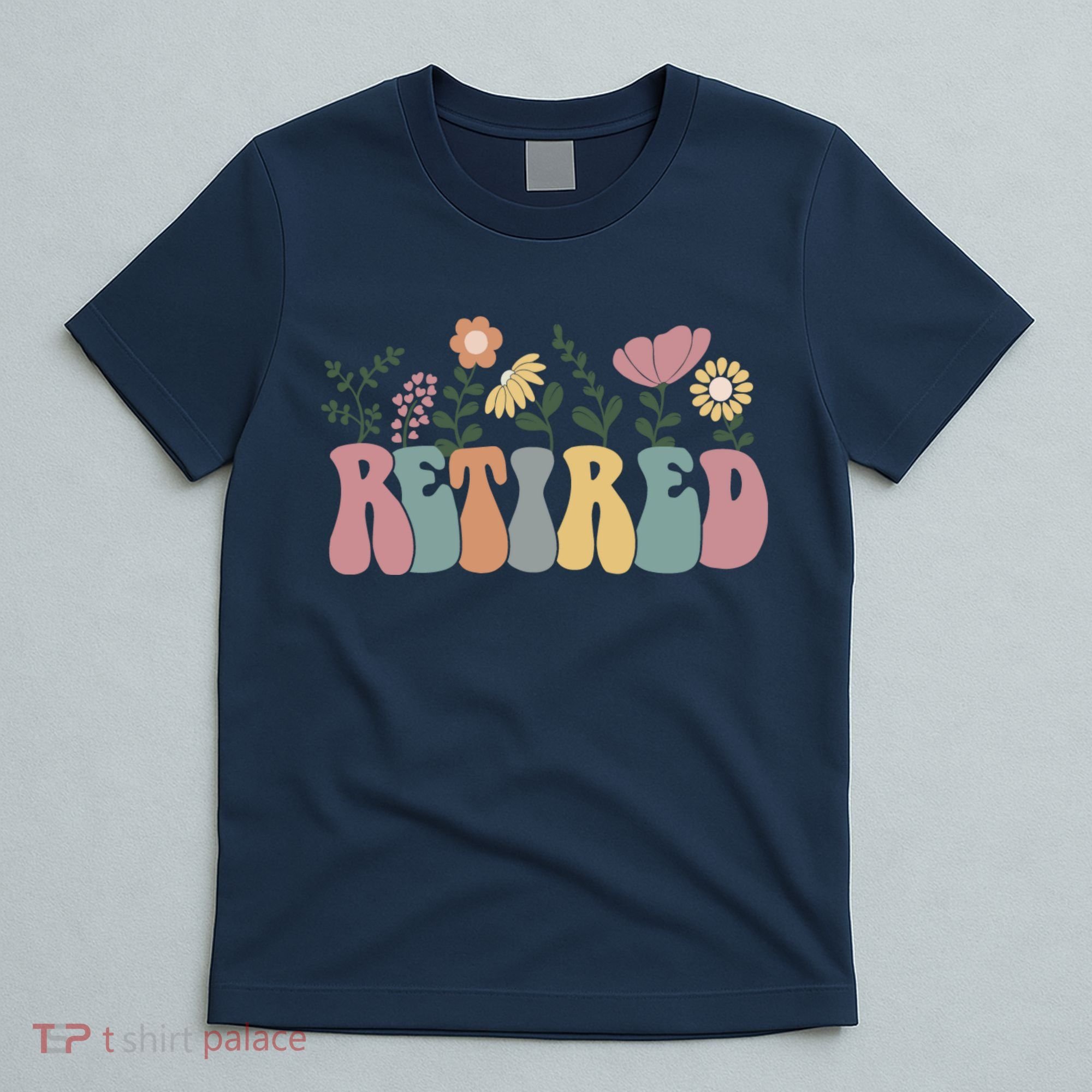 Vintage Retired Retro Retirement Gift For Women T-Shirt