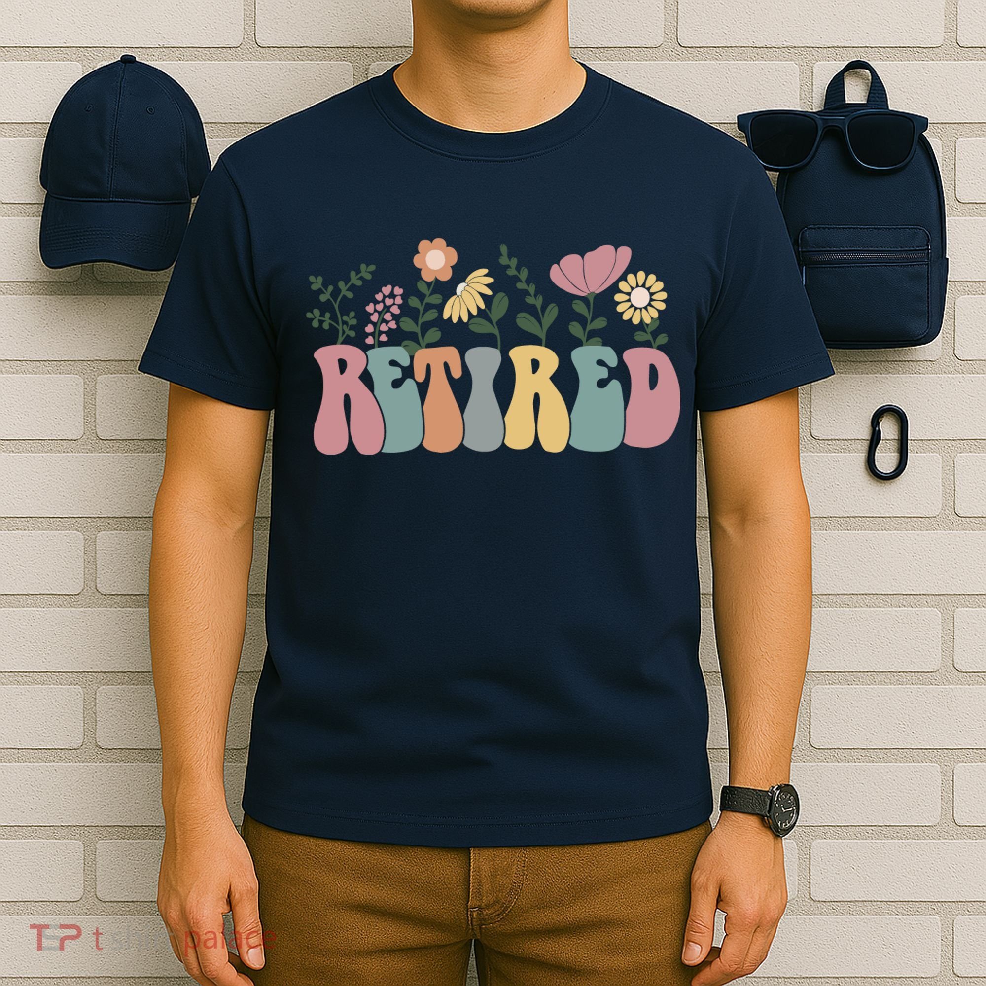 Vintage Retired Retro Retirement Gift For Women T-Shirt