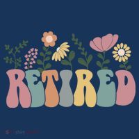 Vintage Retired Retro Retirement Gift For Women T-Shirt thumb 7