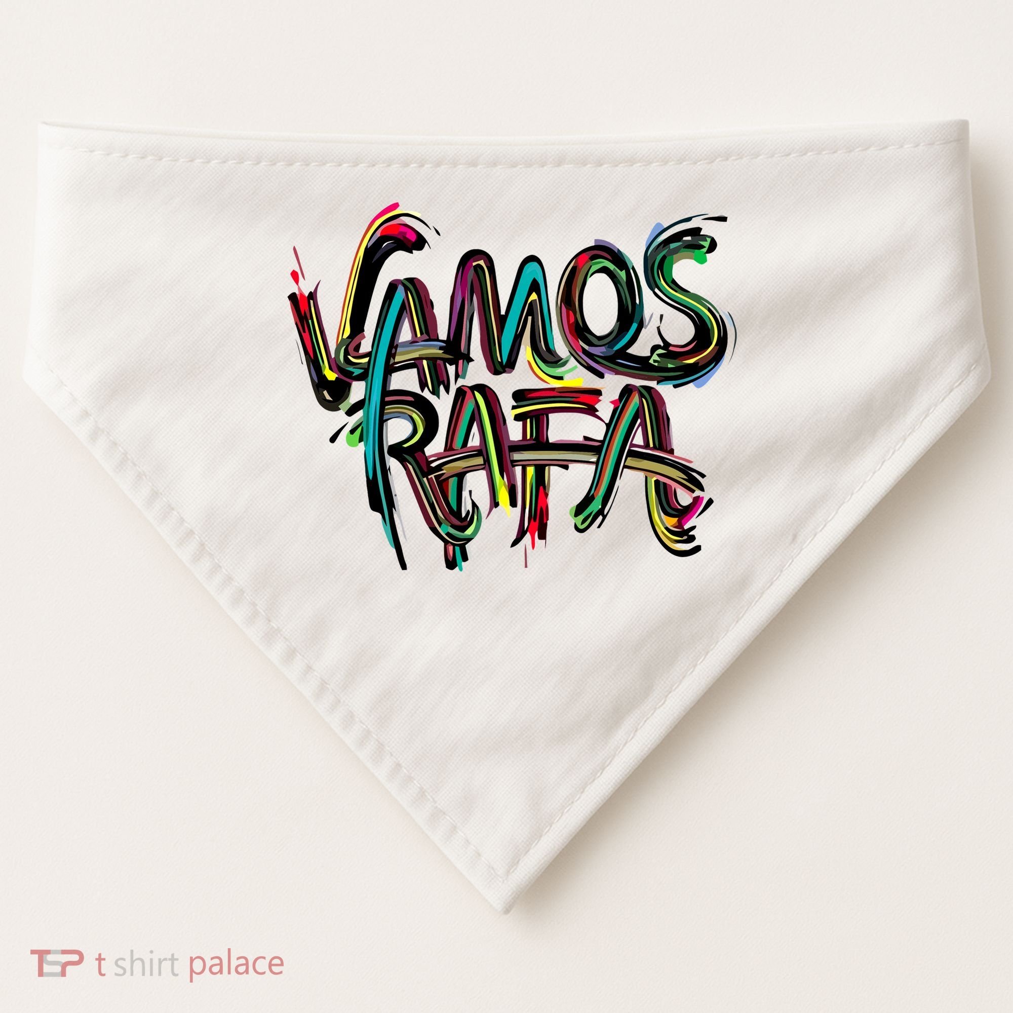 Vamos Rafa Rafael Nadal Tennis Lover USA-Made Doggie Bandana